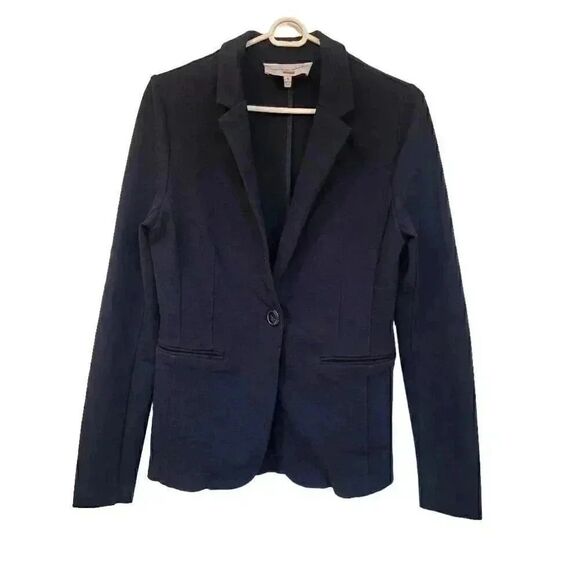 Cupcakes & Cashmere Women's Navy Rayon/Nylon/Spandex Blazer - Picture 2 of 11